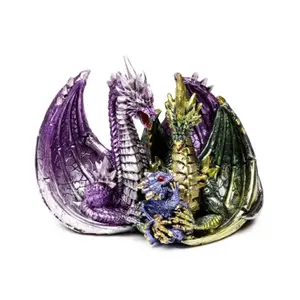 Dekorative Figur Drachenfamilie Kind der Erde und des Himmels Puckator Dark Legends image-1