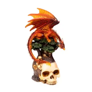 Figurine Dekoration Feuerdrache auf Baum des Todes Puckator Dark Legends image-0
