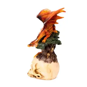 Figurine Dekoration Feuerdrache auf Baum des Todes Puckator Dark Legends image-3