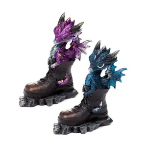 Cute Decorative Figurine in a Boot Puckator Dragons Elementaires image-0
