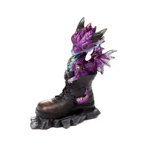 Cute Decorative Figurine in a Boot Puckator Dragons Elementaires image-1
