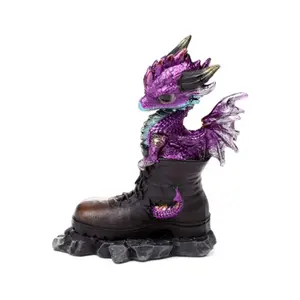 Cute Decorative Figurine in a Boot Puckator Dragons Elementaires image-3