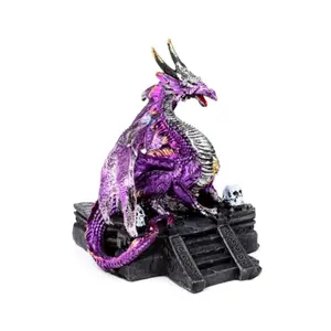 Figurine Dekorativ Drache Schützer des Versteckten Portals Puckator Dark Legends image-0