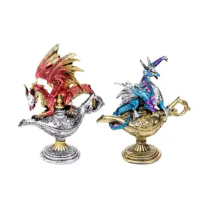 Figurine Deko Drache Beschützer der Magischen Lampe Puckator Dark Legends image-0