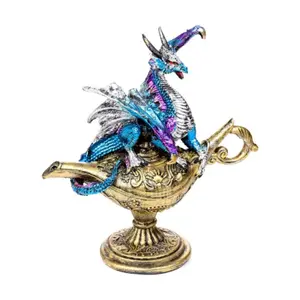 Figurine Deko Drache Beschützer der Magischen Lampe Puckator Dark Legends image-2