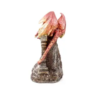 Feuerdrache Mystischer Durchgang Dekofigur mit LED Puckator Dark Legends image-4