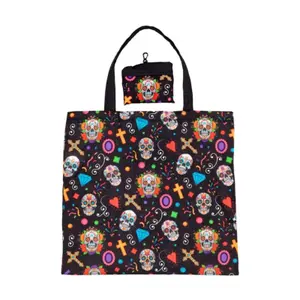 Foldable Tote Bag Puckator Day of the Dead Jour des Morts image-1
