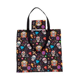 Foldable Tote Bag Puckator Day of the Dead Jour des Morts image-4