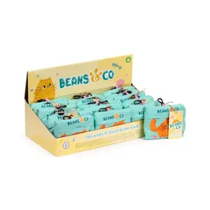 Foldable Tote Bag Puckator Beans & Co Chats image-0