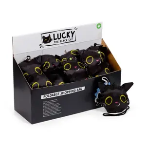 Foldable Tote Bag Puckator Lucky le Chat Noir image-0