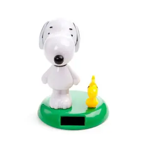 Solaire Decorative Figurine Puckator Peanuts Snoopy & Woodstock image-0