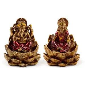 Figurine Puckator Ganesh & Lakshmi (x2) image-0