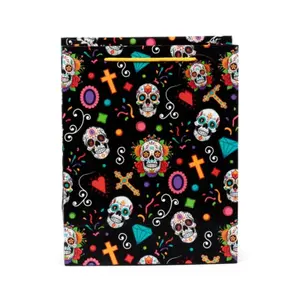 Large gift bag Puckator Day of the Dead image-1