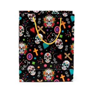 Large gift bag Puckator Day of the Dead image-0