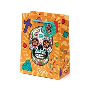 Medium gift bag Puckator Day of the Dead image-4