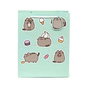 Large Heart Cat Gift Bag Puckator Pusheen image-0