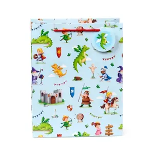 Knight & Dragon Gift Bag Large Puckator image-0