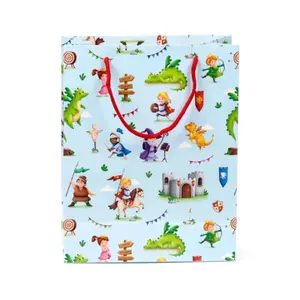 Knight & Dragon Gift Bag Large Puckator image-1