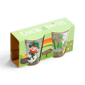 Glass Puckator Irlande Leprechaun (x2) image-0