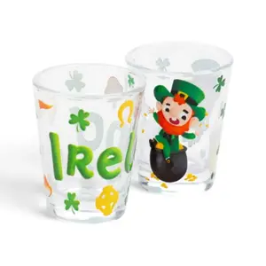 Glass Puckator Irlande Leprechaun (x2) image-1