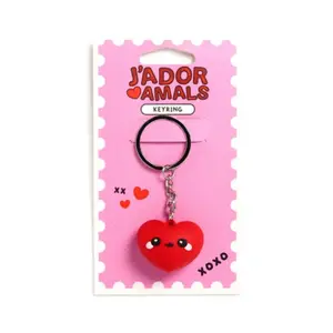 3D PVC Keyring Heart j'adoramals Puckator image-0