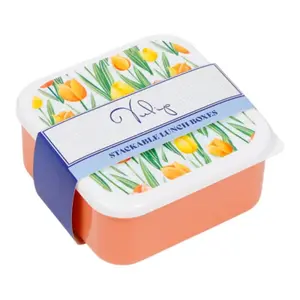 Decorative Lunch Box Tulips Puckator (x3) image-1
