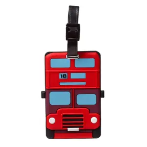 Luggage Tags with London Red Bus England Puckator London Icons image-1