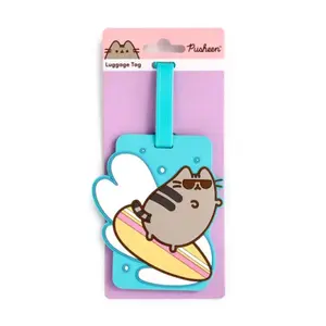PVC Luggage Tags Puckator Pusheen le Chat Surfeur image-0