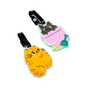 PVC Gepäckanhänger für Kinder Puckator Beans & Co (x2) image-1