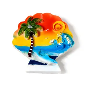 Souvenir Magnet - Seaside Seahorse, Shell and Dolphin Puckator image-1