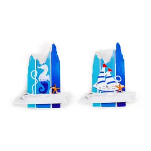 Souvenir Magnet - Seaside Seahorse & Boat Puckator image-0