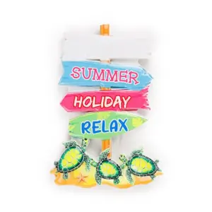 Souvenir Magnet - Seaside Crab & Turtles Puckator image-0