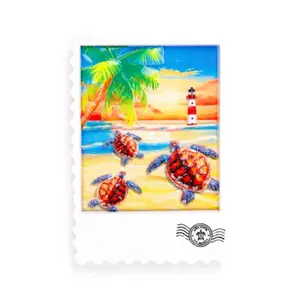 Souvenir Magnet - Seaside Dolphins & Turtles Puckator image-0