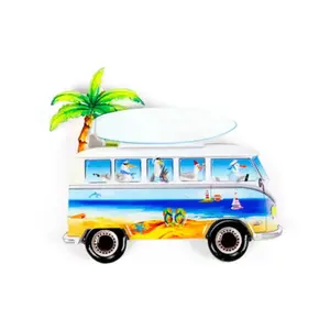 Souvenir Magnet - Seaside Van with Turtles & Seagulls Puckator image-1