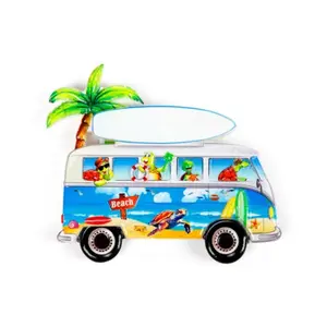 Souvenir Magnet - Seaside Van with Turtles & Seagulls Puckator image-2