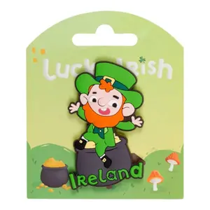 Leprechaun PVC Magnet Ireland Souvenir Puckator image-0