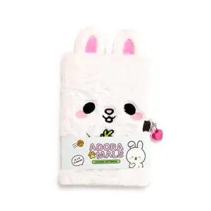 Plush Notepad with Lock and Key Puckator Frances le Lapin image-0