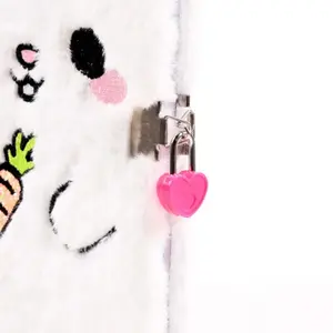 Plush Notepad with Lock and Key Puckator Frances le Lapin image-2