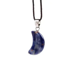 Moon Crescent Gem Pendant Puckator image-2