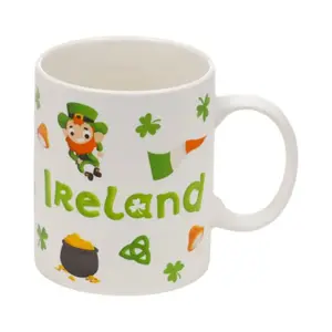 Mug in Porcelain Irish Luck Puckator image-0
