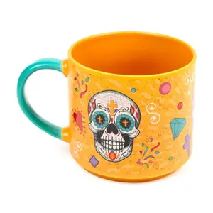 Mug in Porcelain Day of the Dead Puckator image-4