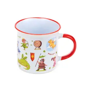 Fine Porcelain Mug Knights & Dragons Puckator image-2