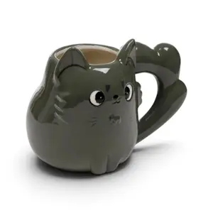 Cat-Shaped Ceramic Mug Puckator Beans & Co Gatsby image-0