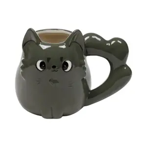 Cat-Shaped Ceramic Mug Puckator Beans & Co Gatsby image-2