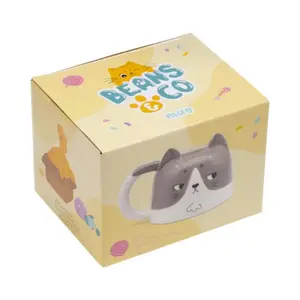 Cat-Shaped Ceramic Mug Puckator Beans & Co Gatsby image-4