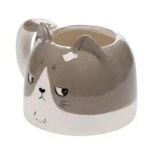 Cat-Shaped Ceramic Mug Puckator Beans & Co Gatsby image-1