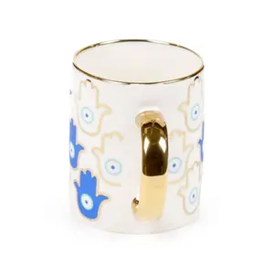 Porcelain Mug Hand Evil Eye Puckator image-4
