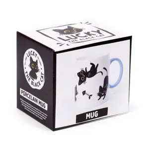 Mug in Porcelain the Black Cat Puckator Lucky image-4