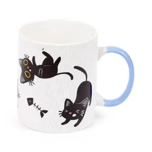 Mug in Porcelain the Black Cat Puckator Lucky image-1