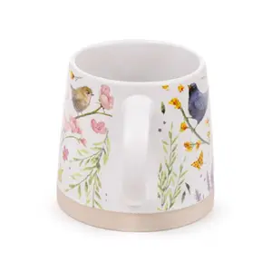 Pashley Stoneware Mug Birds & Wild Flowers Puckator image-1